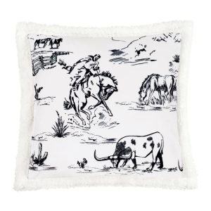 Ranch Life Sherpa Pillow
